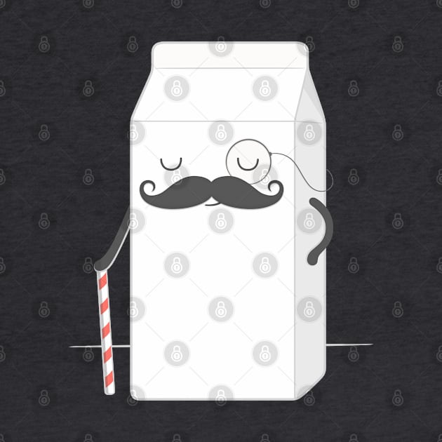 sir milk moustache by kimvervuurt